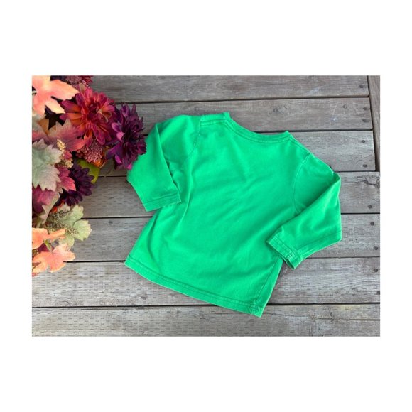 Please Mum Graphic Print Long Sleeve Tee Shirt T-Shirt Green Blue "Large and In - Picture 3 of 5